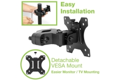 Techly Masthalterung für 13-30 Monitore, Schwarz