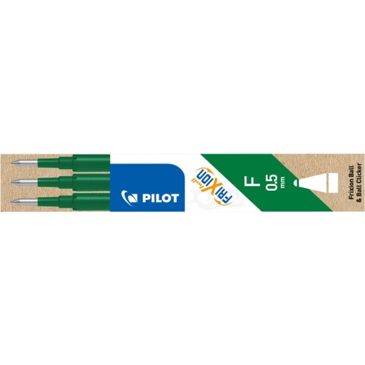 Tintenrollermine FriXion BLS-FR5 - 0,3 mm, grün, 3er Pack