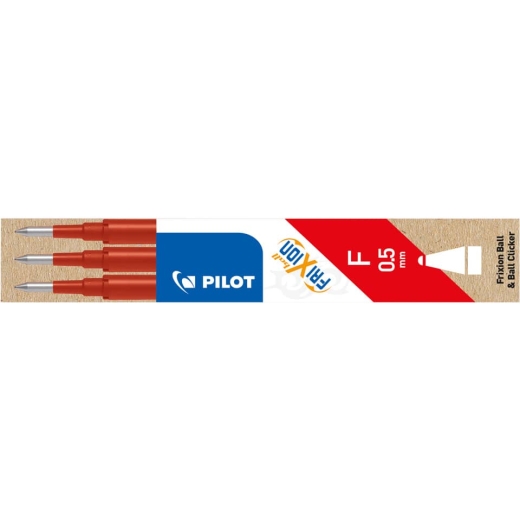 Tintenrollermine FriXion BLS-FR5 - 0,3 mm, rot, 3er Pack