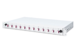 DIGITUS LWL Spleißbox 1HE bestückt 12x LC DX...