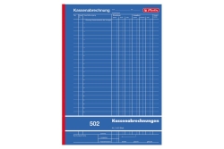 Herlitz Kassenabrechnung A4 502 2x 50 Blatt