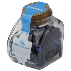 Tintenpatronen - königsblau, 100 Stück im Glas