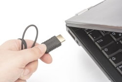 DIGITUS HDMI Anschlusskabel, HighFlex St/St, 2.0m, sw