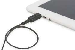 DIGITUS HDMI Anschlusskabel, C-A, HighFlex St/St, 2.0m, sw