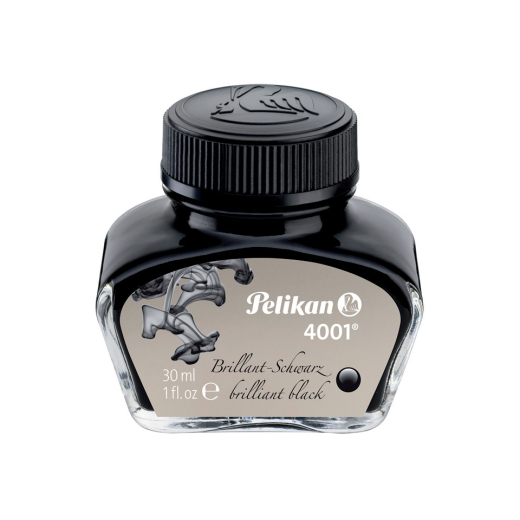 Tinte 4001® - 30 ml Glasflacon, brillant-schwarz