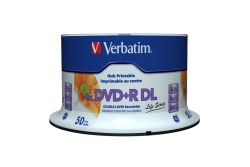 DVD+R Verbatim 8,5GB 50pcs 8x wide printable surface