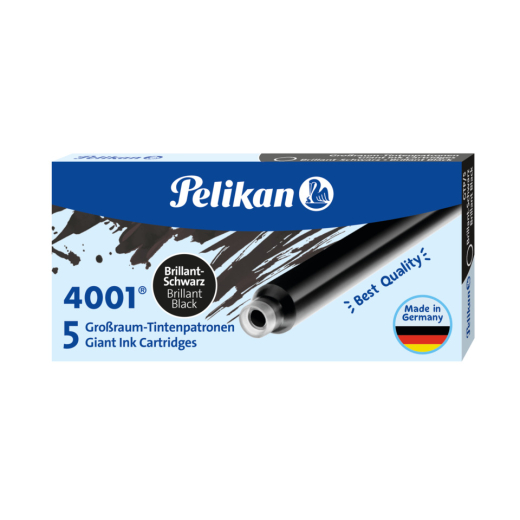 Tintenpatrone 4001® GTP/5 - brillant-schwarz, 5 Patronen