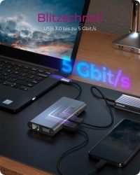 Dockingstation IcyBox USB-C -> USB3.0/HDMI/VGA/LAN/SD/mSD/