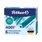 Tintenpatrone 4001® TP/6 - türkis, 6 Patronen