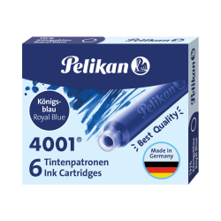 Tintenpatrone 4001® TP/6 - königsblau, 6 Patronen