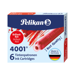 Tintenpatrone 4001® TP/6 - brillant-rot, 6 Patronen