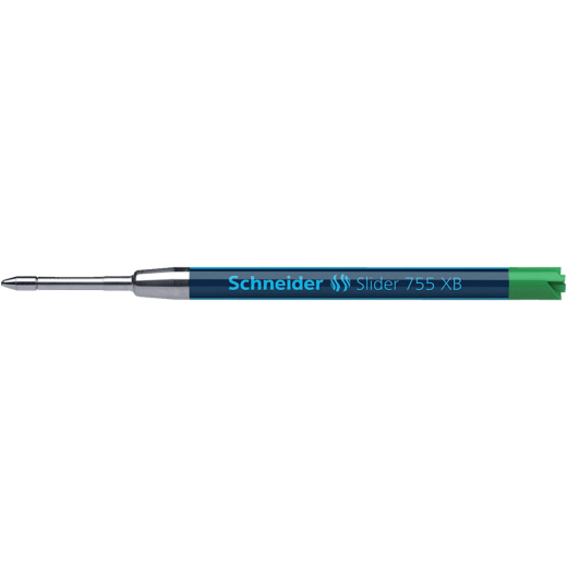 Kugelschreiber Großraummine Slider 755 - XB, grün (dokumentenecht)