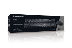 CONCEPTRONIC Wireless Tastatur +Maus Layout DE schwarz