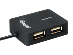 Equip 4-Port USB-A2.0-Hub->4xUSB-A 2.0 Reiseversion...
