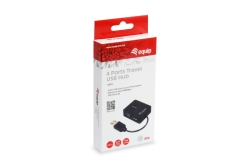 Equip 4-Port USB-A2.0-Hub->4xUSB-A 2.0 Reiseversion...