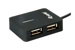 Equip 4-Port USB-A2.0-Hub->4xUSB-A 2.0 Reiseversion 480Mbps