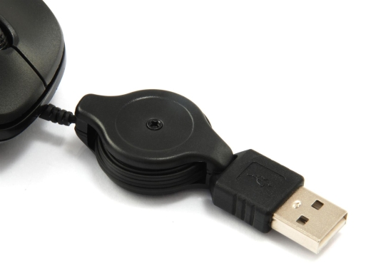Equip Reisemaus USB-A Stecker L+R 0.80m schwarz