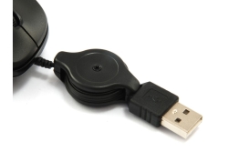 Equip Reisemaus USB-A Stecker L+R 0.80m schwarz