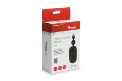Equip Reisemaus USB-A Stecker L+R 0.80m schwarz