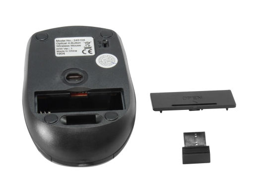 Equip Reisemaus Wireless USB-A + 4Tasten L+R schwarz