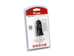 Equip KFZ-Ladegerät 2-Port 2xUSB2.0 480Mbps 12W schwarz