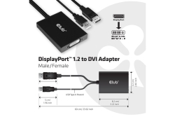Club3D Adapter DisplayPort > DVI-D (Active Dual) St/Bu retail