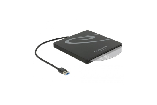 DELOCK externes Gehäuse 5.25 Slot-In Slim SATA 9,5/12,7mm