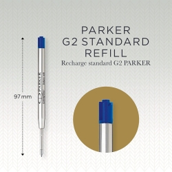 Parker Kugelschreibermine breite Spitze blaue QUINKflow...