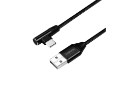 Logilink USB-Stecker USB 2.0 zu USB-C (90° gewinkelt)...