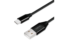 Logilink USB-Stecker USB 2.0 zu USB-C 0,3m