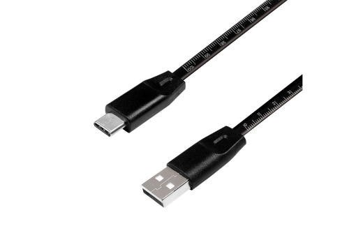 Logilink USB 2.0 Kabel zu USB-C Stecker, schwarz, 1,0m