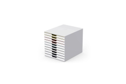 DURABLE Schubladenbox VARICOLOR 10Fächer MIX mehrfbg