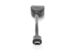 DIGITUS USB 2.0 Adapter OTG, Typ Mini B - A St/Bu 0,2m