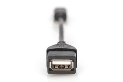 DIGITUS USB 2.0 Adapter OTG, Typ Mini B - A St/Bu 0,2m