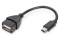 DIGITUS USB 2.0 Adapter OTG, Typ Mini B - A St/Bu 0,2m