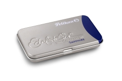Pelikan Tintenpatrone Edelstein Ink GTP/6 Sapphire Metallet.