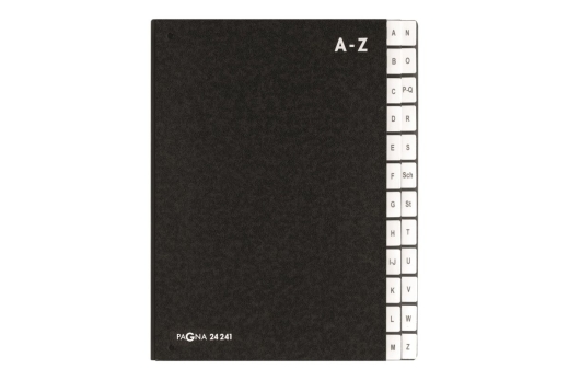 PAGNA Pultordner Classic 24 Fächer A-Z schwarz