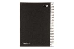 PAGNA Pultordner Classic 32 Fächer 1-31 schwarz