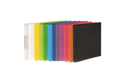 PAGNA Ringbuch A4 25mm PP 2-Ring-Mechanik dunkelrosa
