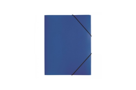 PAGNA Gummizugmappe A4 PP 3 Einschlagklappen blau