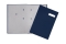 PAGNA Unterschriftsmappe Stoffeinband 20 Fächer blau