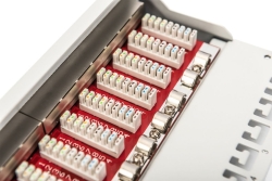 DIGITUS Cat.6A Patch Panel, geschirmt, 12-Port, 10, grau