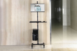 DIGITUS Arbeitsplatz rollbar, Sitz/Steh, 1xTFT,PC,TAS schwa.
