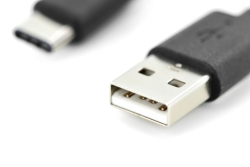 DIGITUS USB 2.0 Verbindungskabel Typ C -A St/St 1,8m, sw