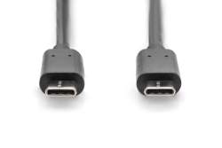 DIGITUS USB 2.0 Anschlusskabel Typ C -C M/M 3.0m, sw