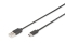DIGITUS USB 2.0 Anschlusskabel Typ C -A St/St 1.0m, sw