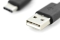 DIGITUS USB 2.0 Anschlusskabel Typ C -A St/St 1.0m, sw