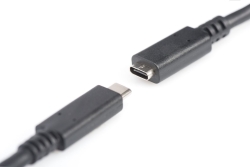 DIGITUS USB 2.0 Verlängerungskabel Typ C -C St/Bu 1.5m, sw
