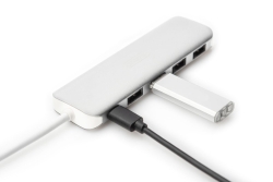 DIGITUS USB-C-Hub 4-Port 3.0->4xA3.0 1xC-PD...
