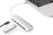 DIGITUS USB-C-Hub 4-Port 3.0->4xA3.0 1xC-PD intgr.Kabel wei